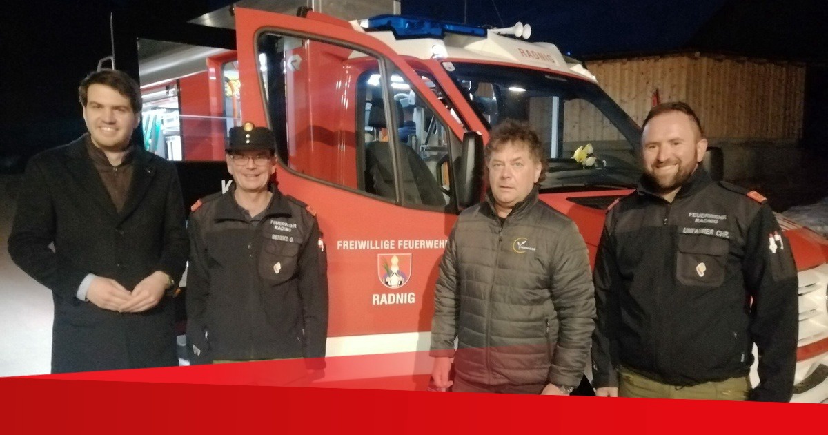 Neues Fahrzeug: SP&Ouml; Hermagor freut sich f&uuml;r die Feuerwehr Radnig